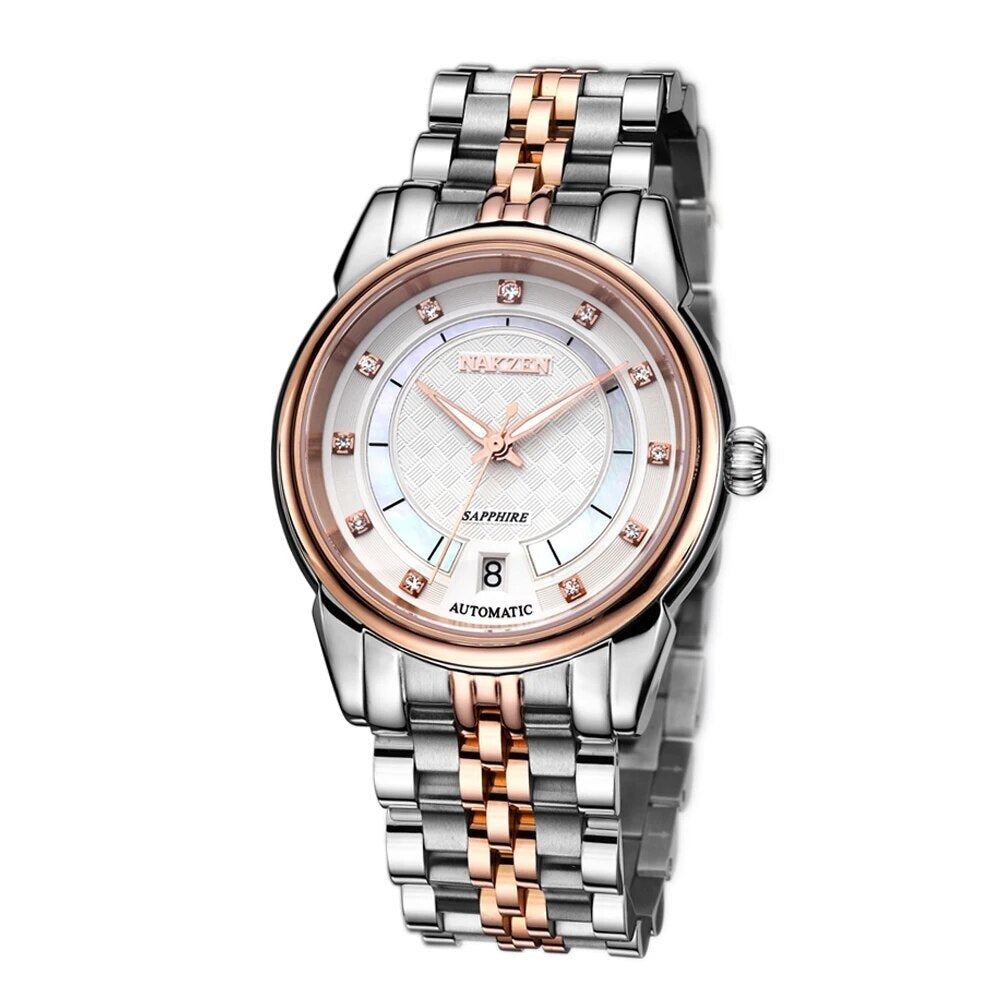 Men Automatic NH35 Movement Mechanical Watch Mens Luminous Waterproof Diamond Classic Wrist Watches Reloj Hombre 6033
