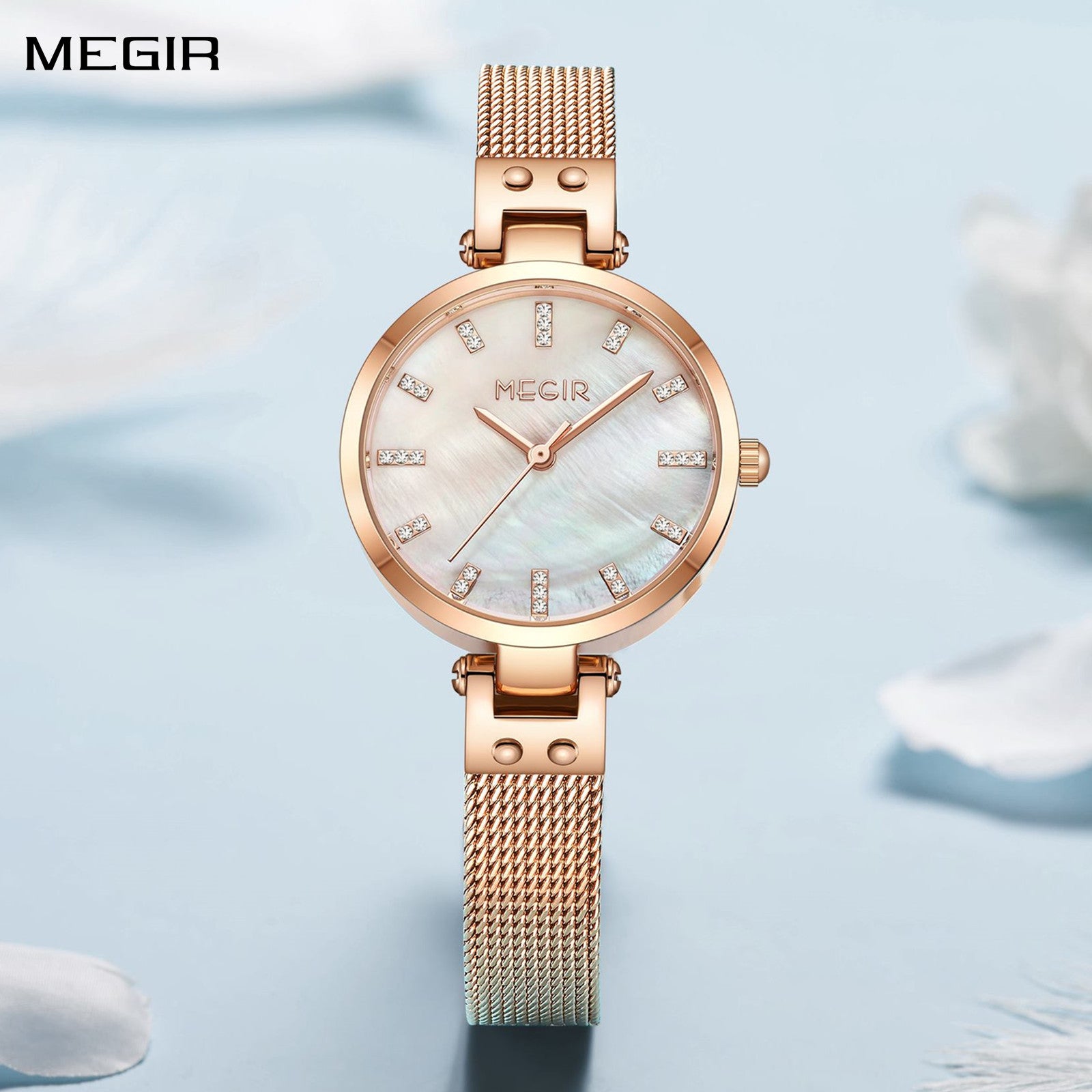 MEGIR Watches for Women Top Brand Fashion Ladies Wristwatch Waterproof Female Quartz Luxury Watch Montre Femme 7025-0
